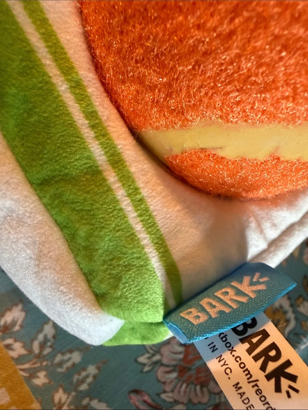🆕 BARK Fresh Squeaked Tropics OJ Multi-Part Dog Toy